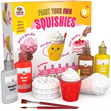 DOODLE HOG Food Squishies Kit | Squishy Maker Crafts for Girls Ages 8 | Paint Your Own Squishies Kit...