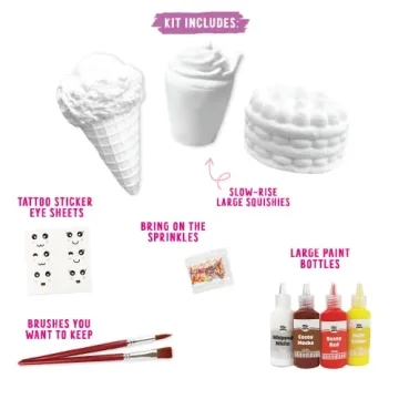 DOODLE HOG Squishies Kit for Kids - Paint Your Own Fun