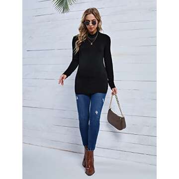 Stylish OYOANGLE Maternity Tee Tunic for Expecting Moms