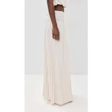 Lioness Women's Field of Dreams Maxi Skirt, Ivory, Off White, L