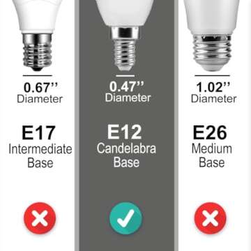 HEKEE E12 Color Changing LED Light Bulbs - 12 Colors, Remote Control