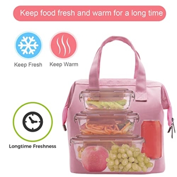 Mziart Insulated Lunch Bag Chic & Durable for All