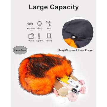 Cute Rejolly Heart Shaped Women’s Furry Purse