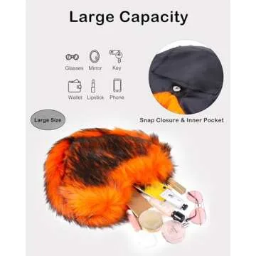 Cute Rejolly Heart Shaped Women’s Furry Purse