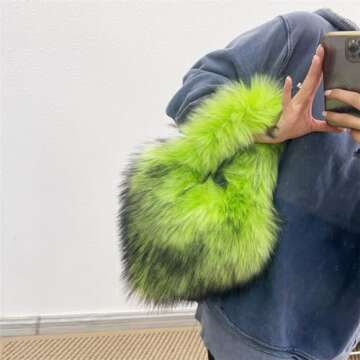 Cute Rejolly Heart Shaped Women’s Furry Purse