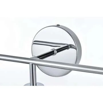 Living District Hanson 3-Light Metal Bath Sconce in Black and Frosted