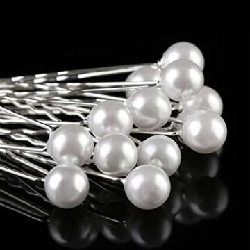 Elegant KINGMAS Pearl Hair Pins for Brides and More