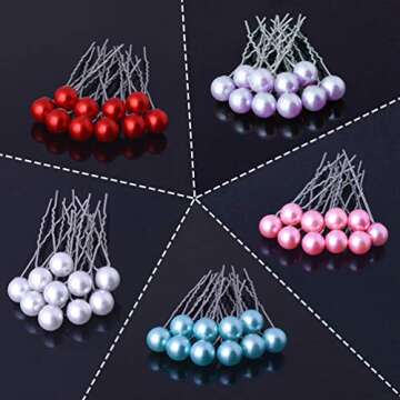 Elegant KINGMAS Pearl Hair Pins for Brides and More