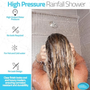 Discover the Clear Shower XL - Large Acrylic Shower Head