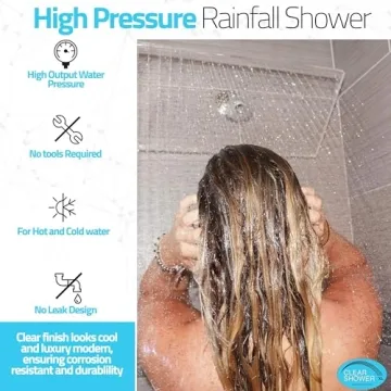 Discover the Clear Shower XL - Large Acrylic Shower Head