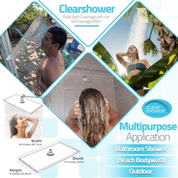 Discover the Clear Shower XL - Large Acrylic Shower Head