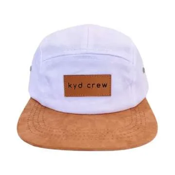 KYD Crew Toddler Hats Boys Age 2-4, Toddler Trucker Hats, Kids Snapback Hats with Adjustable Snapback, Toddler Caps for Boys Girls 49cm - Beachy Blue, White Sand, 18-4T