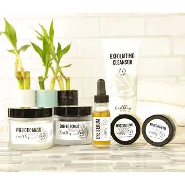 Earthley Wellness Skincare Scrubs, Exfoliate and Moisturize Skin, Natural Rejuvenation (2oz, Moisturize Me, Dry)