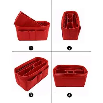 LEXSION Felt Insert Bag Organizer Bag In Bag For Handbag Purse Organizer Fits Speedy Neverful
