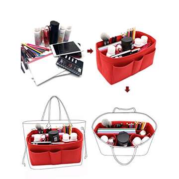 LEXSION Felt Insert Bag Organizer Bag In Bag For Handbag Purse Organizer Fits Speedy Neverful