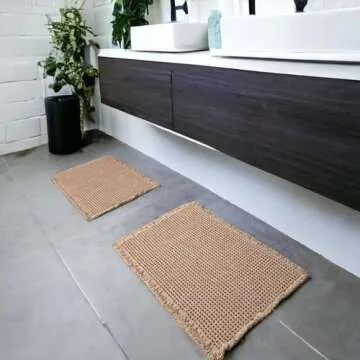 Ultra Soft SHIMOH Waffle Bath Mat - Non-Slip & Machine Washable