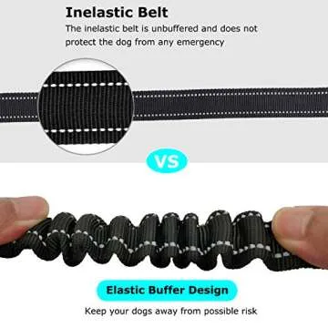 BWOGUE 2 Packs 3-in-1 Dog Seat Belt Dog Car Harness Adjustable Elastic Durable Nylon Pet Dog Cat Seat Safety Belts Vehicle Seatbelt Harness for Daily Use and Travel