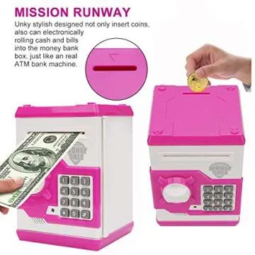 Fun Renvdsa Electronic Piggy Bank for Kids - Financial Learning