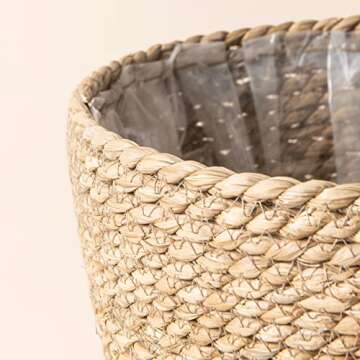La Jolíe Muse Seagrass Planter Baskets - Eco-Friendly Style