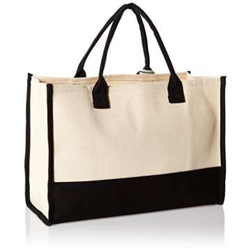 Mud Pie Canvas Tote Bag (G)—Stylish & Durable Gift