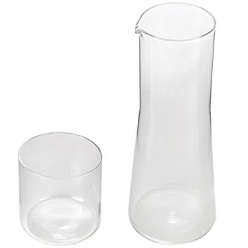Lily's Home Stylish Bedside Carafe with Tumbler Glass