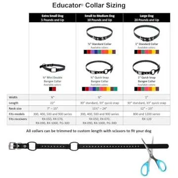 Durable Waterproof Bungee Dog Collar for Large Breeds