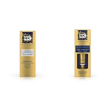 Roc Retinol Correxion Anti-Aging Eye Cream Treatment for Eye Wrinkles, Crows Feet, Dark Circles, and...