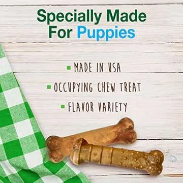 Nylabone Natural Puppy Chews - Long Lasting Treats