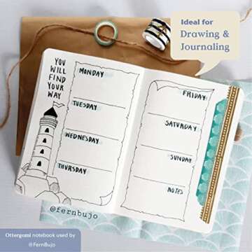 Bullet Dot Journal | A5 Notebook – Hardcover Vegan Grid Journal | 100GSM Paper | 6 Journal Stencils, 140 Stickers, Inner Pocket, Elastic Closure, Pen Holder, Bookmark | The Essential (Rose Gold)