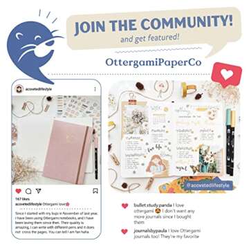 Bullet Dot Journal | A5 Notebook – Hardcover Vegan Grid Journal | 100GSM Paper | 6 Journal Stencils, 140 Stickers, Inner Pocket, Elastic Closure, Pen Holder, Bookmark | The Essential (Rose Gold)