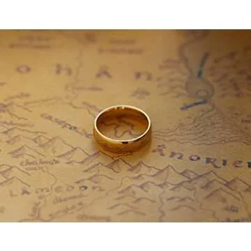 LOTR Glass Candle - Ring of Power Replica Gift for Fans