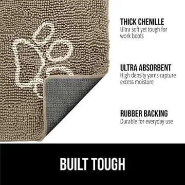 Gorilla Grip Ultra Absorbent Doormat for Dirty Paws 36x24