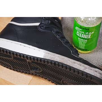 Angelus Easy Cleaner, Premium Shoe Cleaner, Safe for Sneakers, Leather, Suede, Canvas, and More – Removes Dirt and Stains | Made in USA - 8.6 fl oz