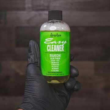 Angelus Easy Cleaner, Premium Shoe Cleaner, Safe for Sneakers, Leather, Suede, Canvas, and More – Removes Dirt and Stains | Made in USA - 8.6 fl oz