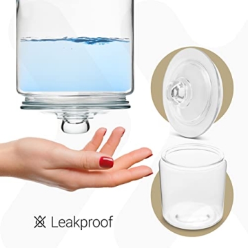 Elegant 3pc Glass Canister Set with Airtight Lids