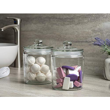 Elegant 3pc Glass Canister Set with Airtight Lids