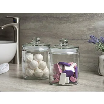 Elegant 3pc Glass Canister Set with Airtight Lids