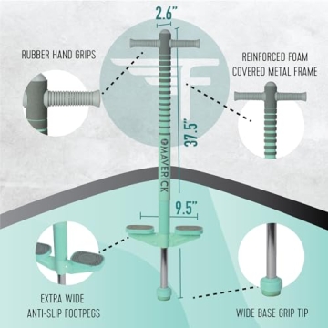 Flybar Maverick Pogo Stick for Kids 5+ | Safe, Durable Fun