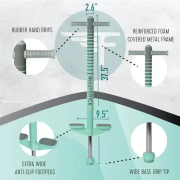Flybar Maverick Pogo Stick for Kids 5+ | Safe, Durable Fun