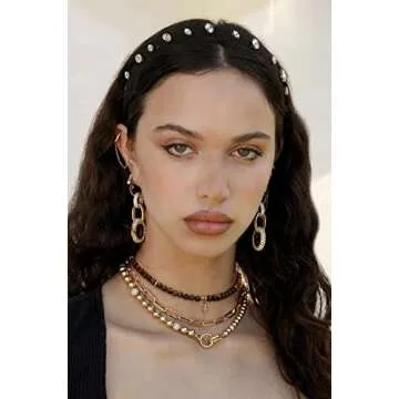 PEARLADA Tiger Eye Healing Crystal Necklace for Women