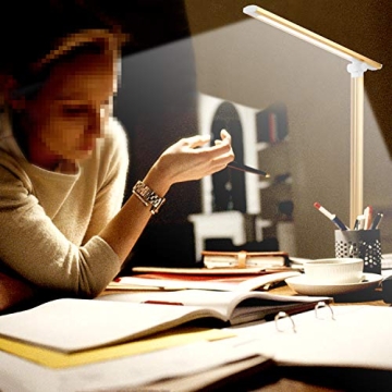 Dimmable LED Desk Lamp with USB Charging – Eye Caring & Stylish