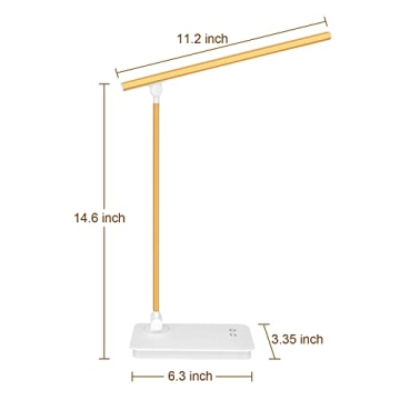 Dimmable LED Desk Lamp with USB Charging – Eye Caring & Stylish