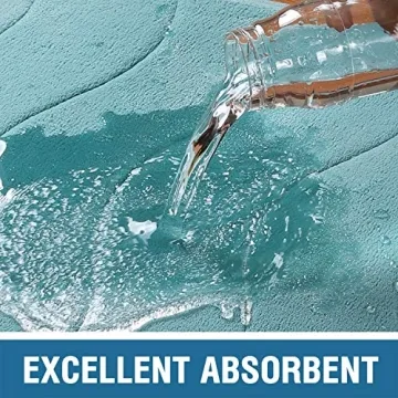 Flamingo P Memory Foam Non-Slip Bath Rug 20x32 in Aqua Green