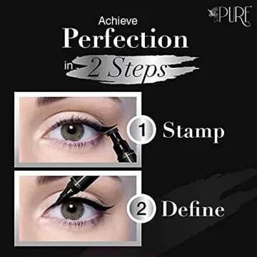 LA PURE Eyeliner Stamp Tool for Perfect Winged Liner