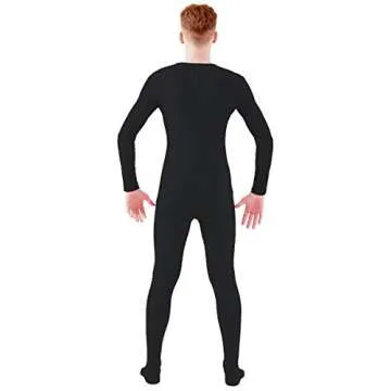 Ensnovo Black Spandex Unitard for Adults, Unisex Fit