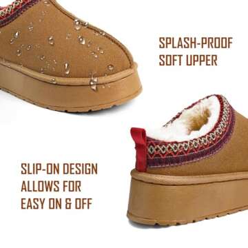 KIFIWUI Cozy Fur-Lined Mini Boots for Women