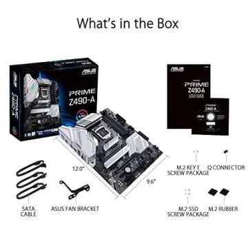ASUS Prime Z490-A LGA 1200 (Intel® 10th Gen) ATX Motherboard (14 DrMOS Power Stages,Dual M.2, Intel® 2.5 Gb Ethernet, USB 3.2 Front Panel Type-C, Thunderbolt™ 3 Support, Aura Sync RGB)