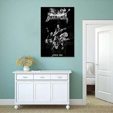 WaAyb Metallica Music Star Album Cover Decorative Family House Art Poster Unframed 12x18inch(30x45cm)