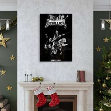 WaAyb Metallica Music Star Album Cover Decorative Family House Art Poster Unframed 12x18inch(30x45cm)