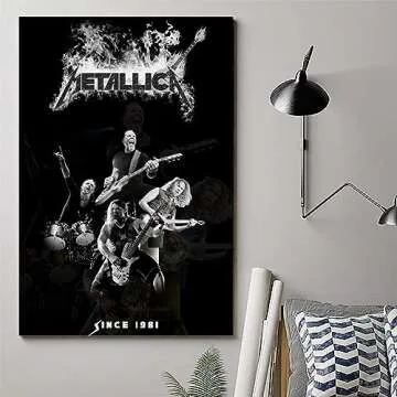 WaAyb Metallica Music Star Album Cover Decorative Family House Art Poster Unframed 12x18inch(30x45cm)